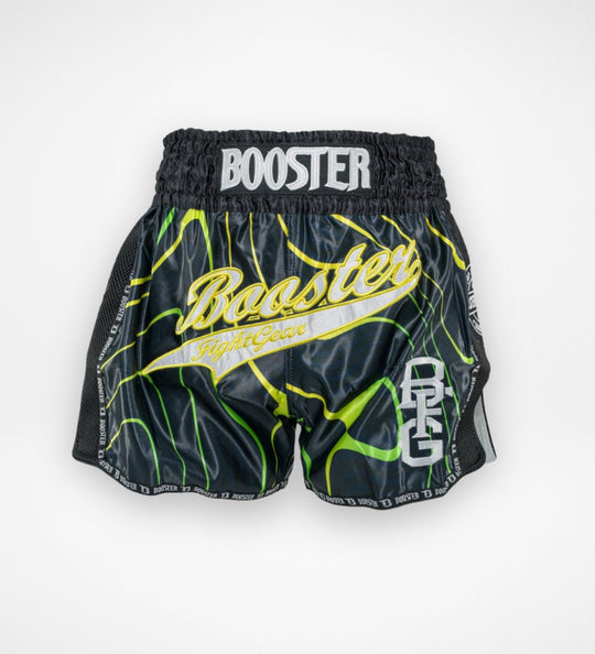 Booster Kickboks Shorts Aurora - Zwart/Geel