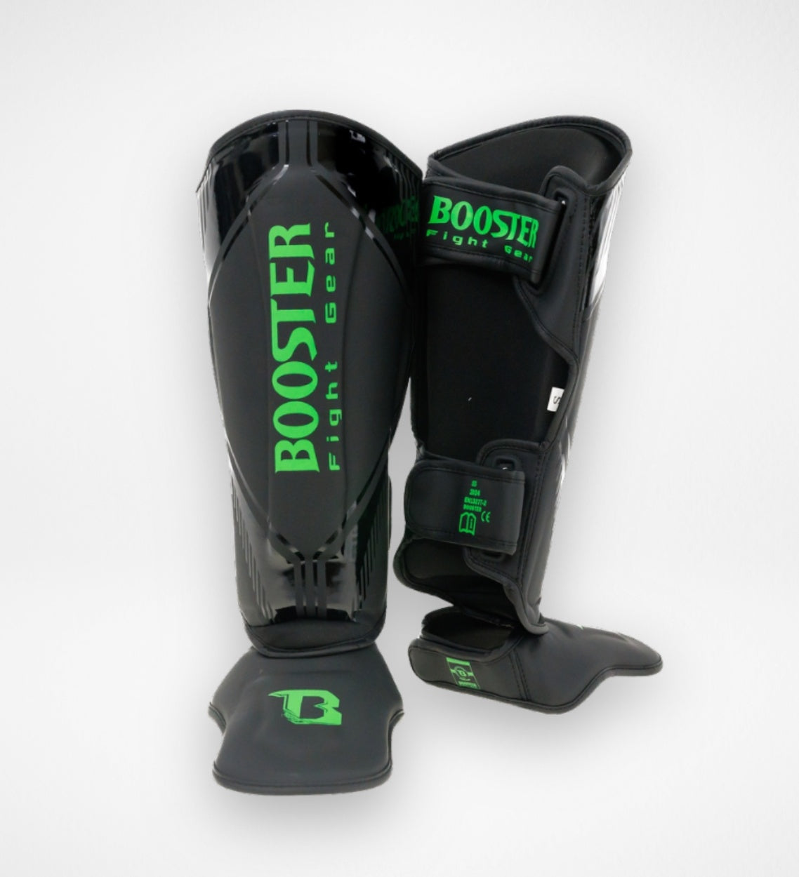 Booster Kickboks Scheenbeschermers Bangkok - Zwart/Groen