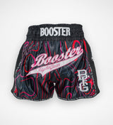 Booster Kickboks Shorts Aurora - Zwart/Rood