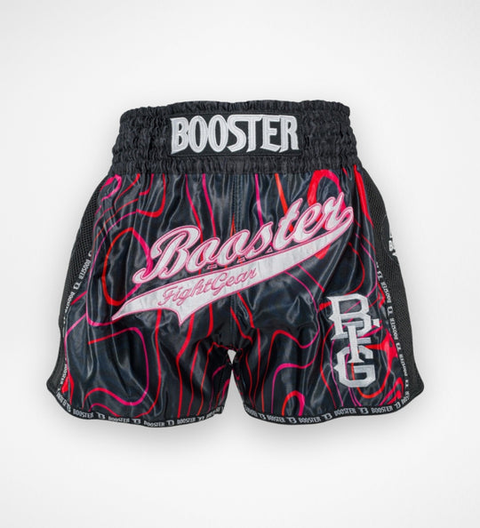 Booster Kickboks Shorts Aurora - Zwart/Rood