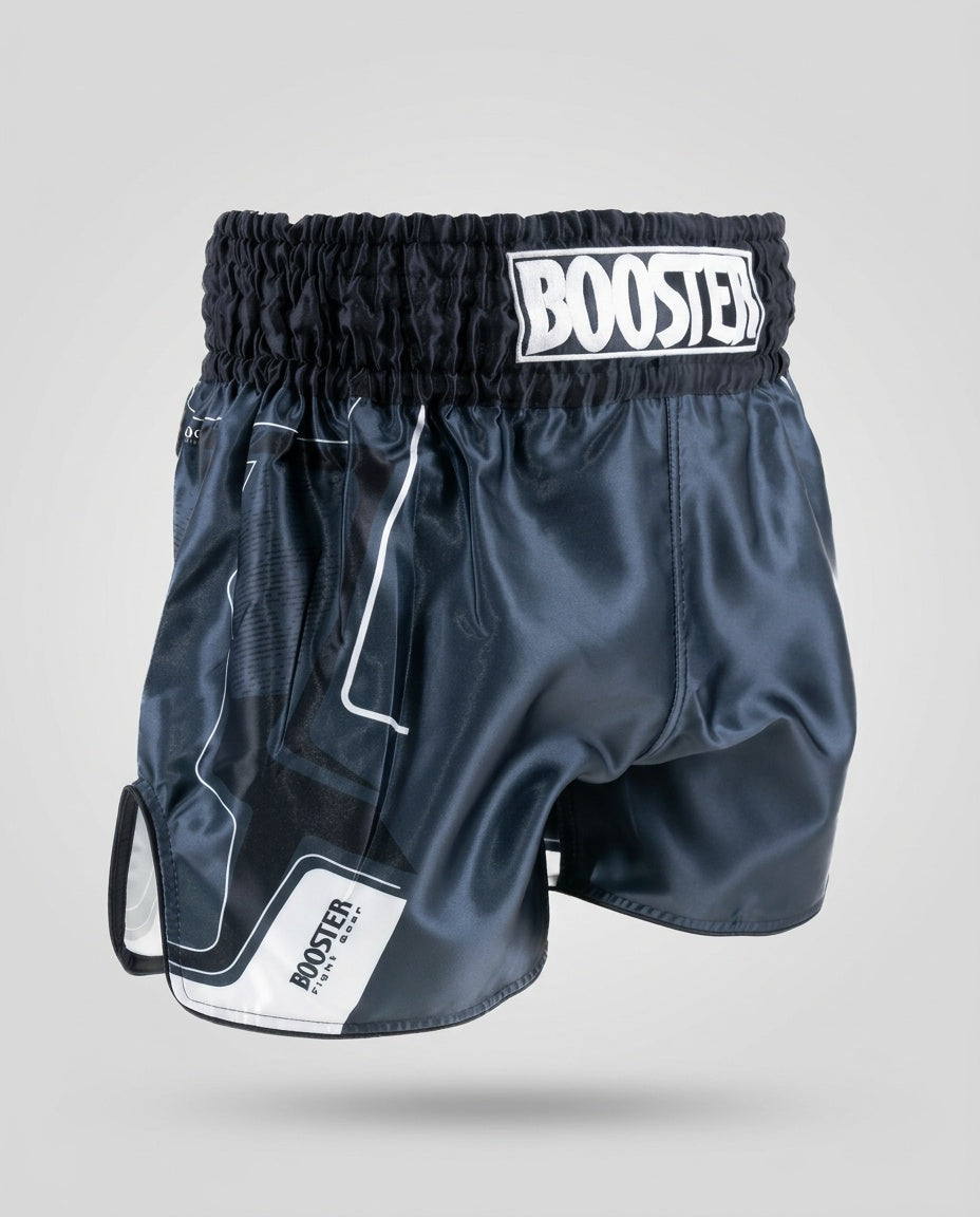 Booster Muay Thai Shorts BFG Ignite - Navy Blauw/Wit