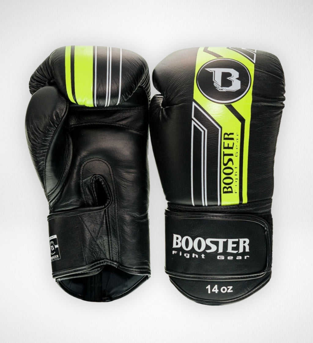 Booster Bokshandschoenen V9 - Zwart/Geel