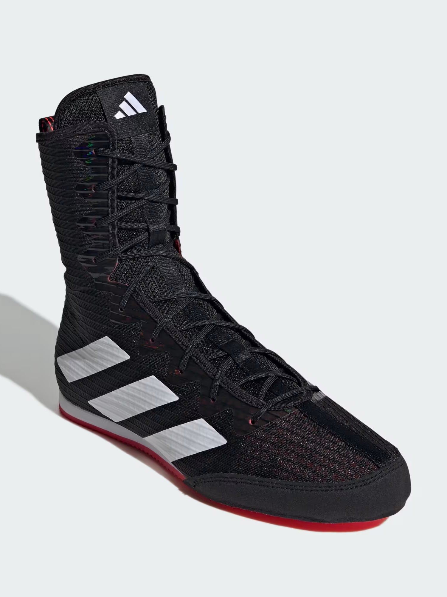 Adidas Boxschuhe Box Hog 4 – Schwarz/Weiß/Rot