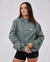 Caged Hooded ultralight windbreaker - Mint