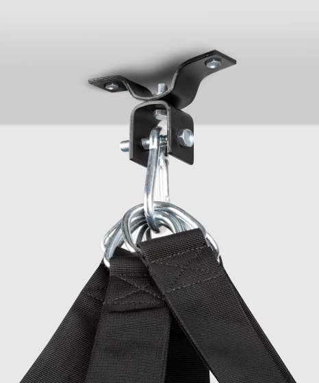 Ringhorns plafondbeugel voor bokszak '360' - Zwart