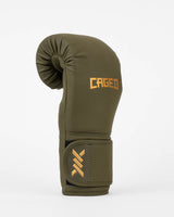 Caged Bokshandschoenen Core - Kaki Groen/Goud