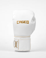Caged Bokshandschoenen Core - Wit/Goud