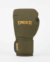 Caged Bokshandschoenen Core - Kaki Groen/Goud