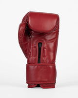 Caged Bokshandschoenen 'X' Series - Bordeaux Rood/Wit