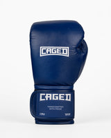 Caged Bokshandschoenen 'X' Series - Navy Blauw/Wit