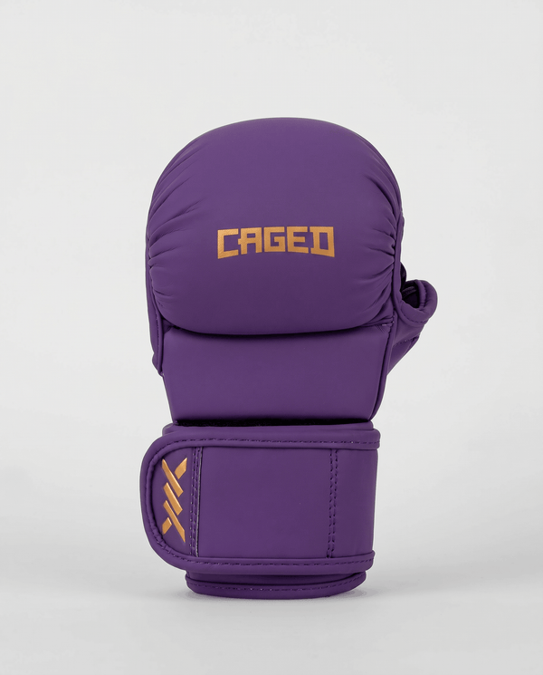 Caged MMA Handschoenen Sparring Shadow - Paars/Goud