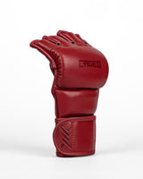 Caged MMA Handschoenen 'X' Series - Bordeaux Rood