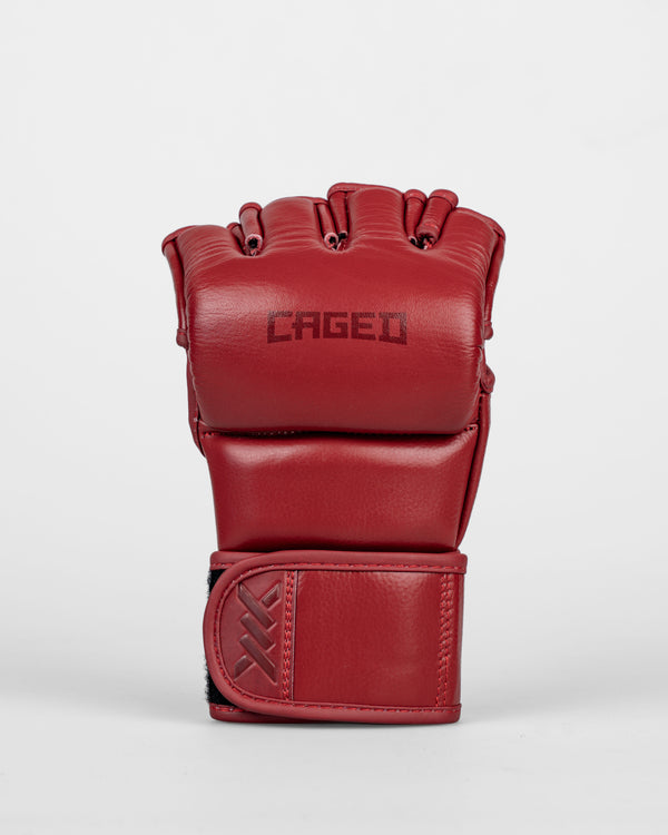 Caged MMA Handschoenen 'X' Series - Bordeaux Rood