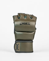 Caged MMA Handschoenen 'X' Series - Kaki Groen/Zwart