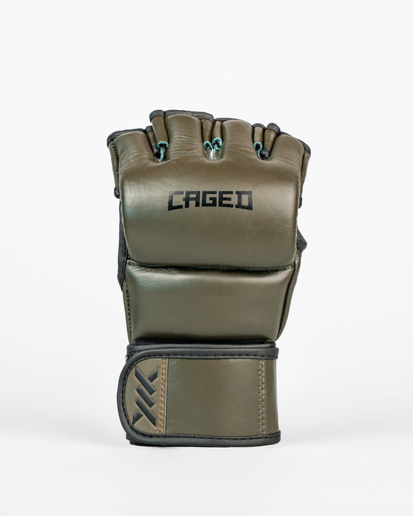 Caged MMA Handschoenen 'X' Series - Kaki Groen/Zwart