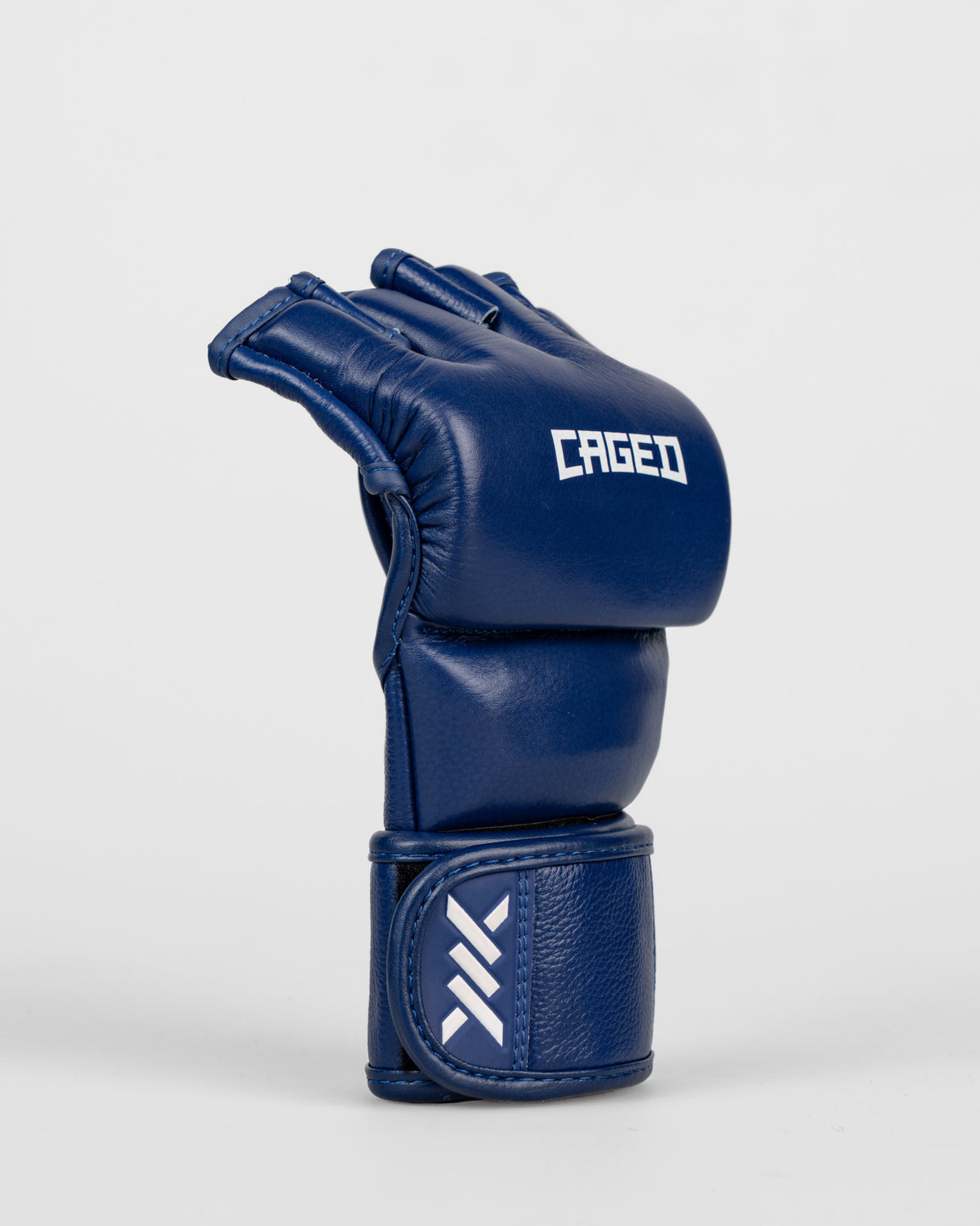 Caged MMA Handschoenen 'X' Series - Navy Blauw/Wit