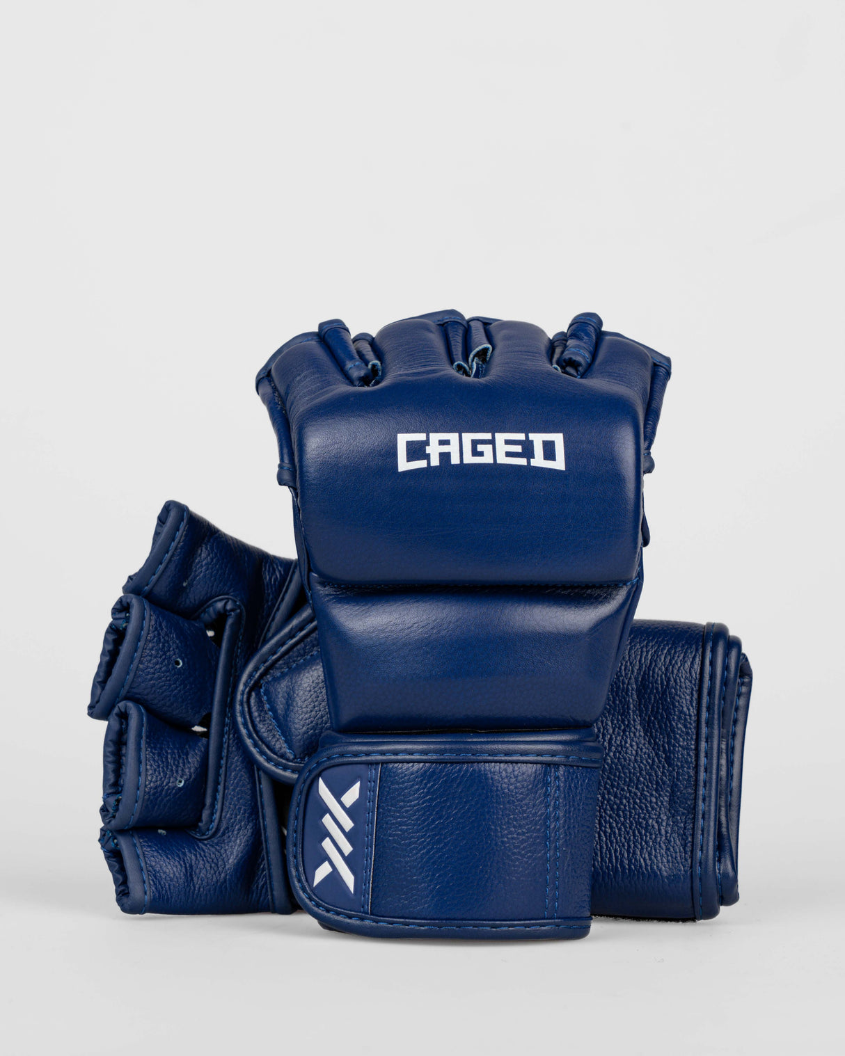 Caged MMA Handschoenen 'X' Series - Navy Blauw/Wit