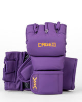 Caged MMA Handschoenen Shadow - Paars/Goud