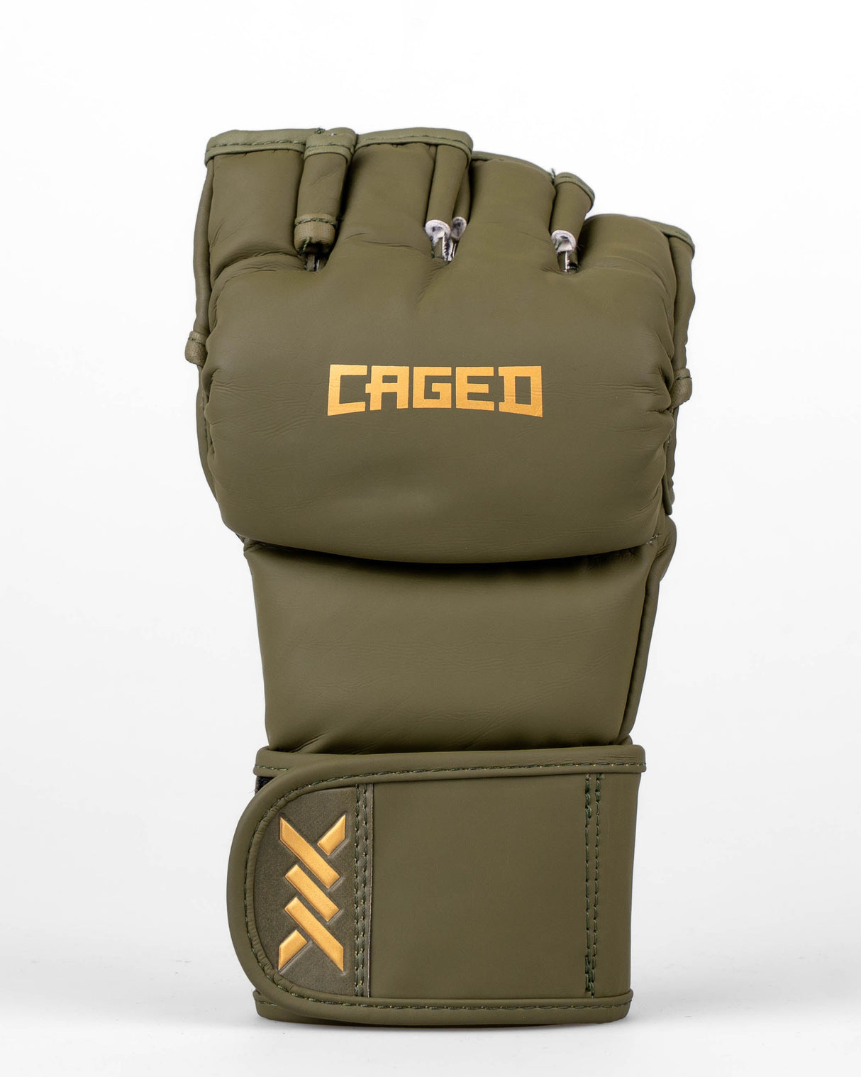 Caged MMA Handschoenen Shadow - Kaki Groen/Goud