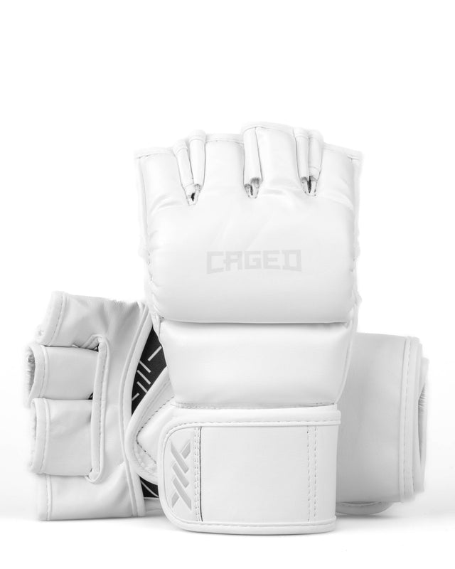 Caged MMA Handschoenen Shadow - Wit/Wit