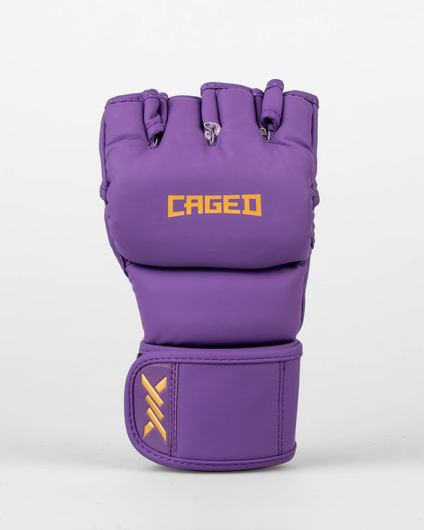 Caged MMA Handschoenen Shadow - Paars/Goud