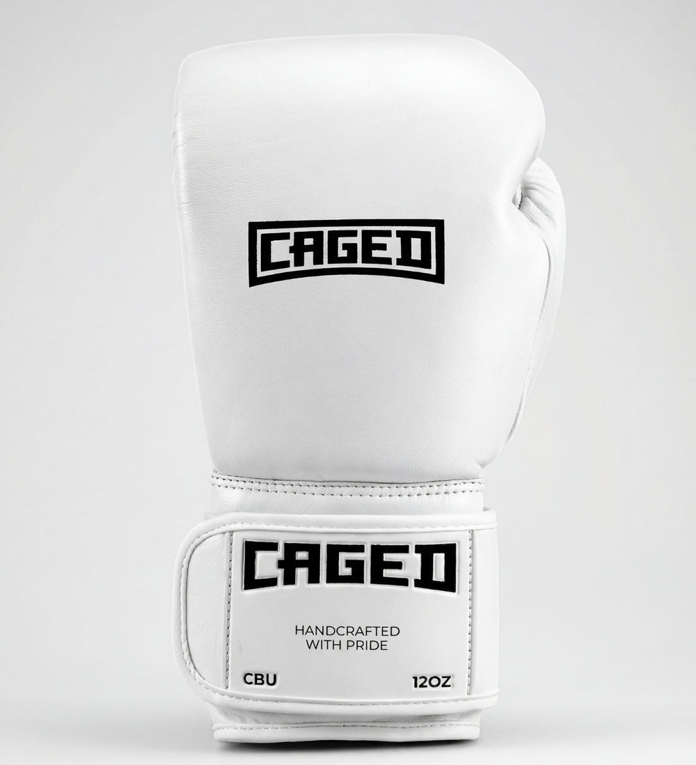 Caged Bokshandschoenen 'X' Series - Wit/Zwart