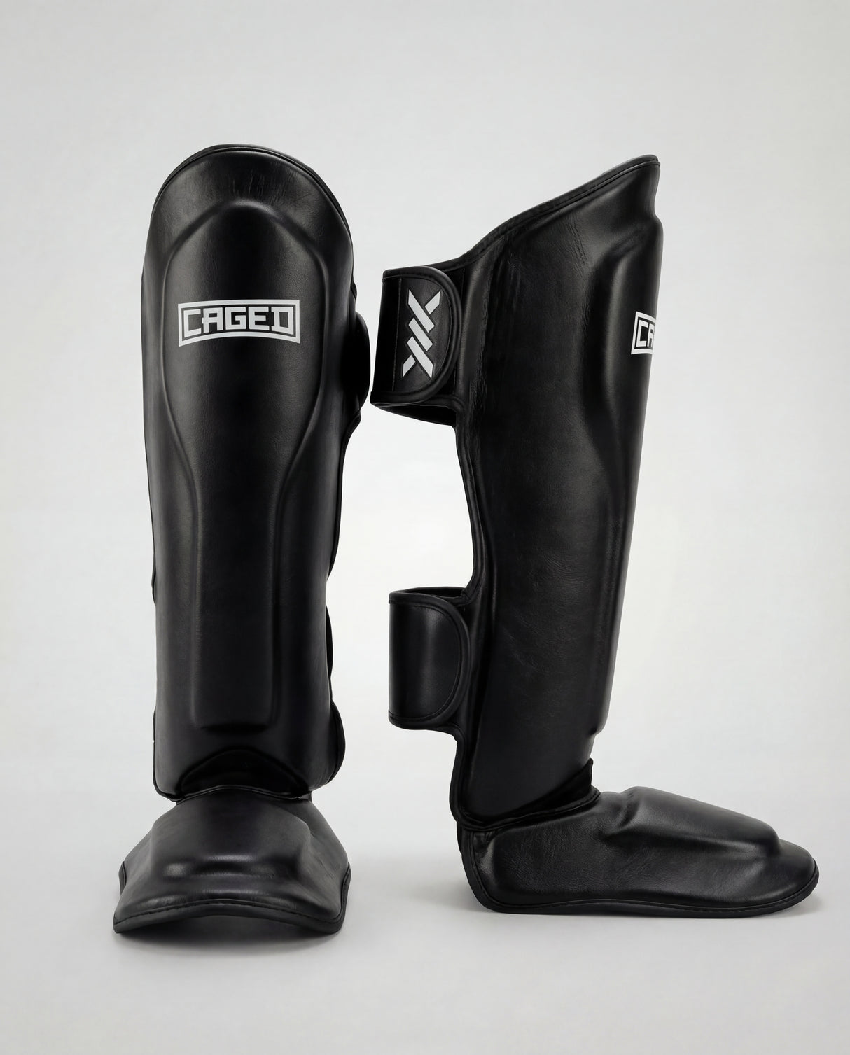 Caged Scheenbeschermers 'X' Series - Zwart/Wit