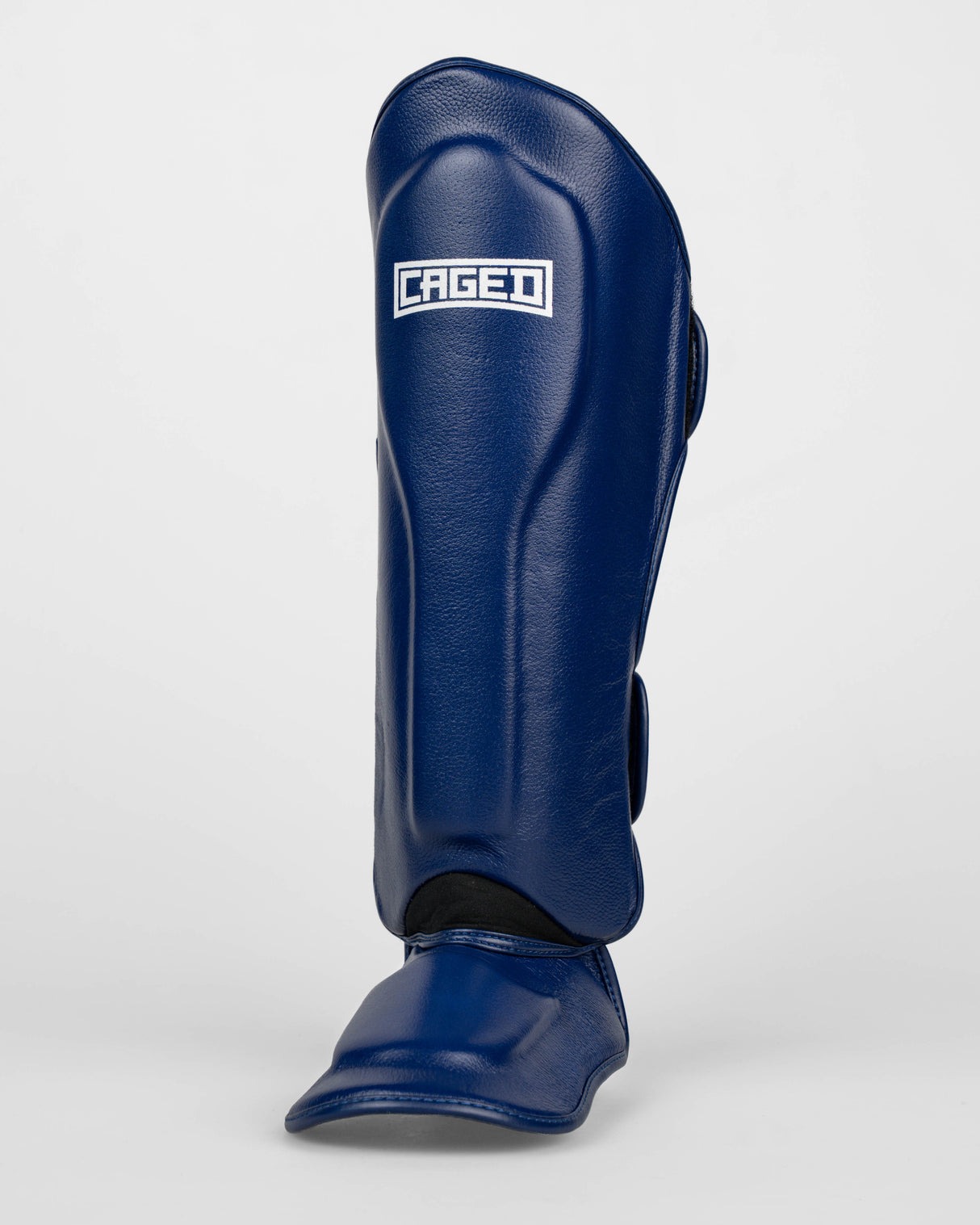 Caged Scheenbeschermers 'X' Series - Navy Blauw/Wit