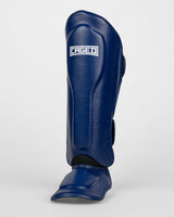 Caged Scheenbeschermers 'X' Series - Navy Blauw/Wit