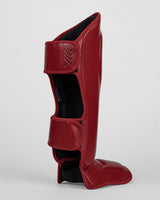 Caged Scheenbeschermers 'X' Series - Bordeaux Rood