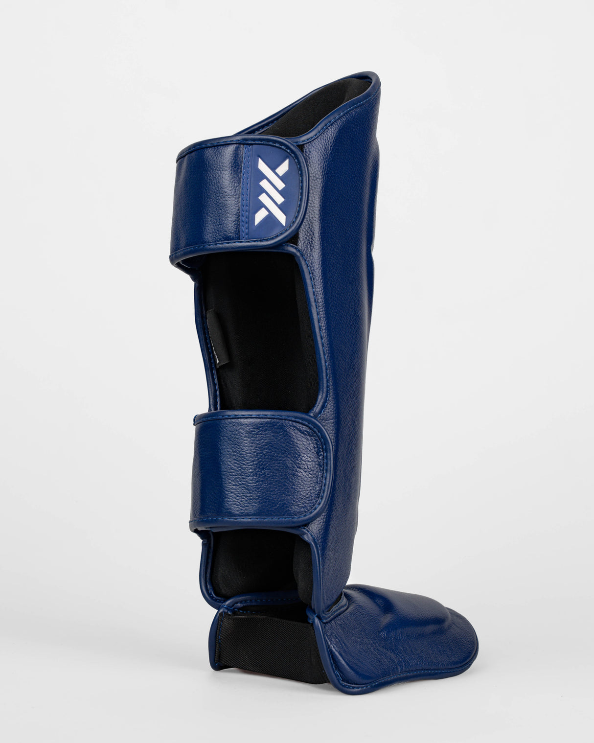 Caged Scheenbeschermers 'X' Series - Navy Blauw/Wit