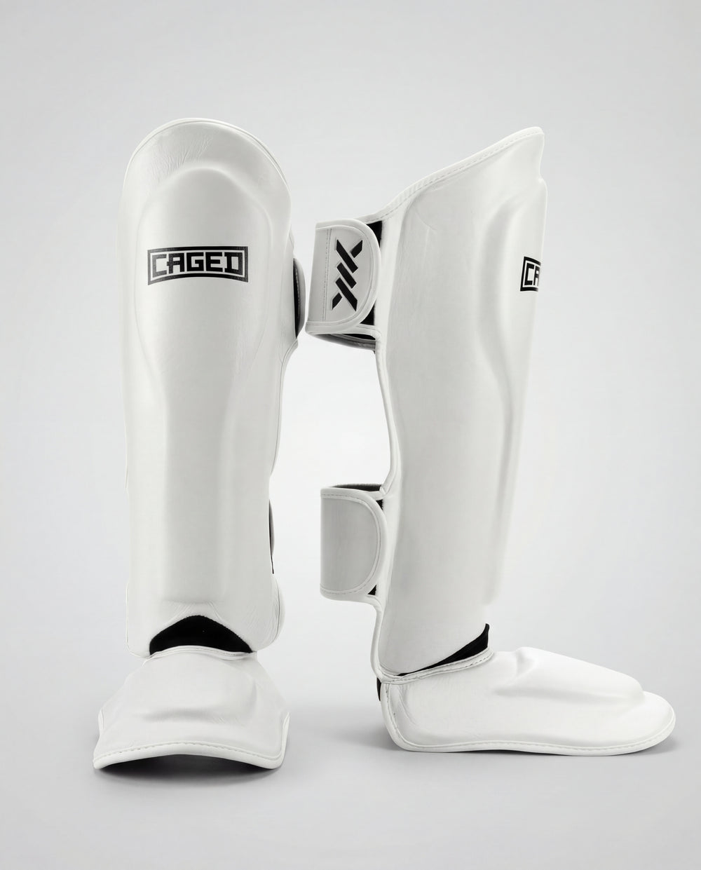 Caged Scheenbeschermers 'X' Series - Wit/Zwart