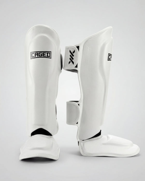 Caged Scheenbeschermers 'X' Series - Wit/Zwart