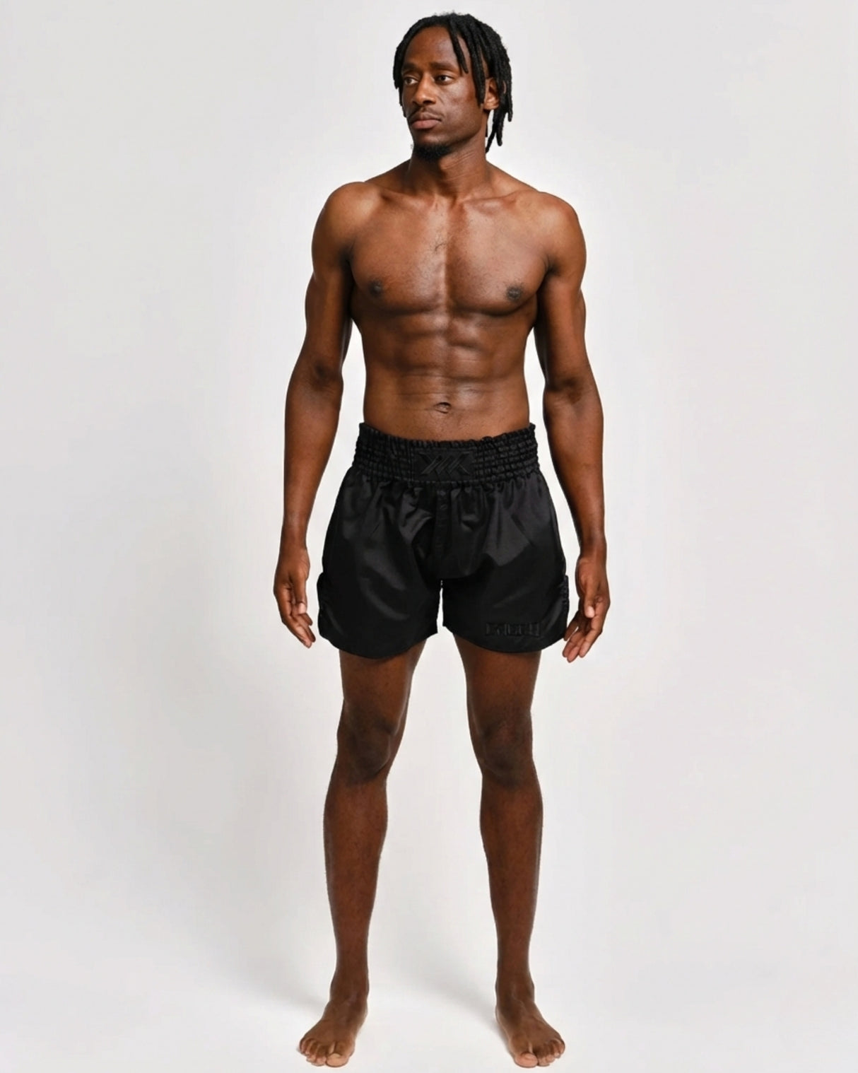 Caged Muay Thai Shorts Classic - Zwart/Zwart