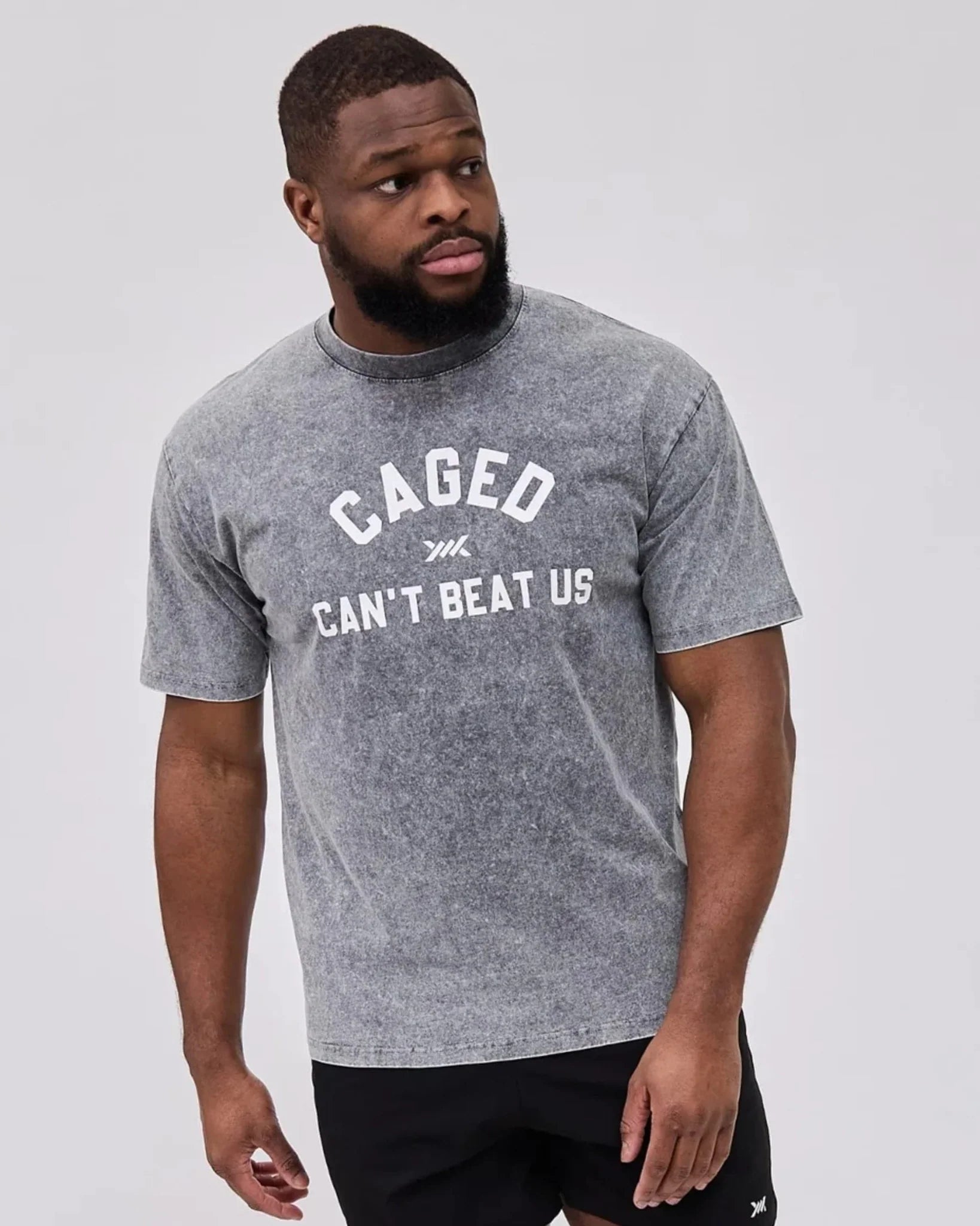 Caged Club T-shirt - Washed Grijs
