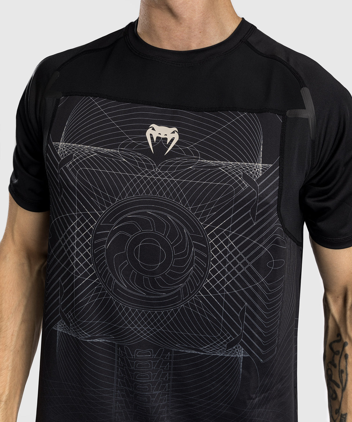 Venum Dry Tech T-Shirt G-Fit Air - Zwart/Zand