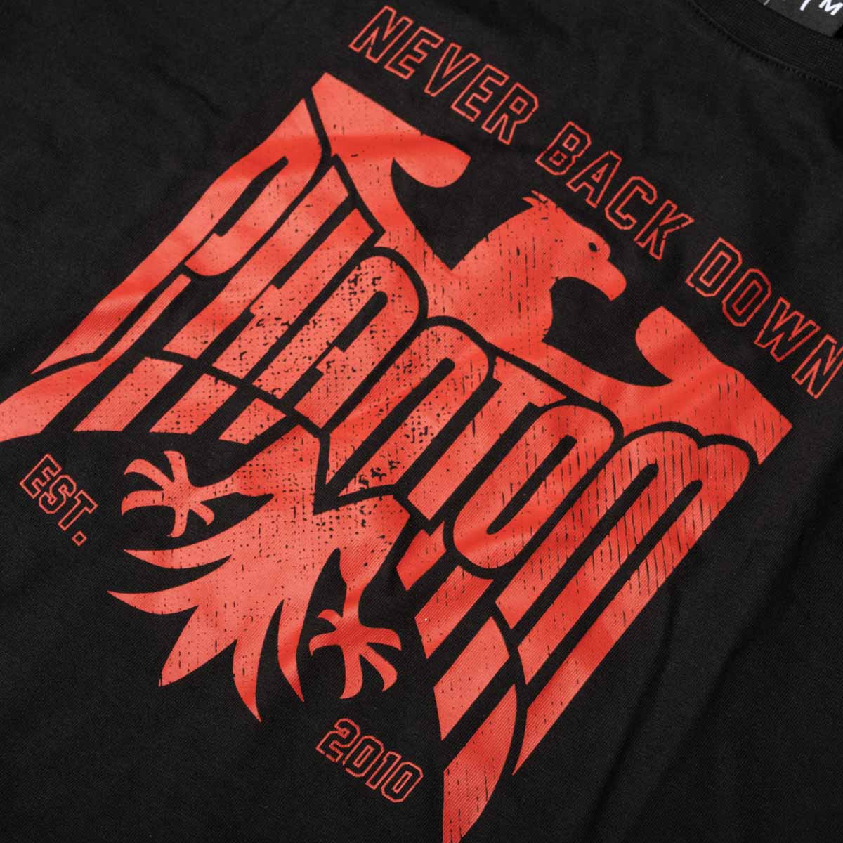 Phantom Athletics T-Shirt Germany Never Back Down - Zwart/Rood