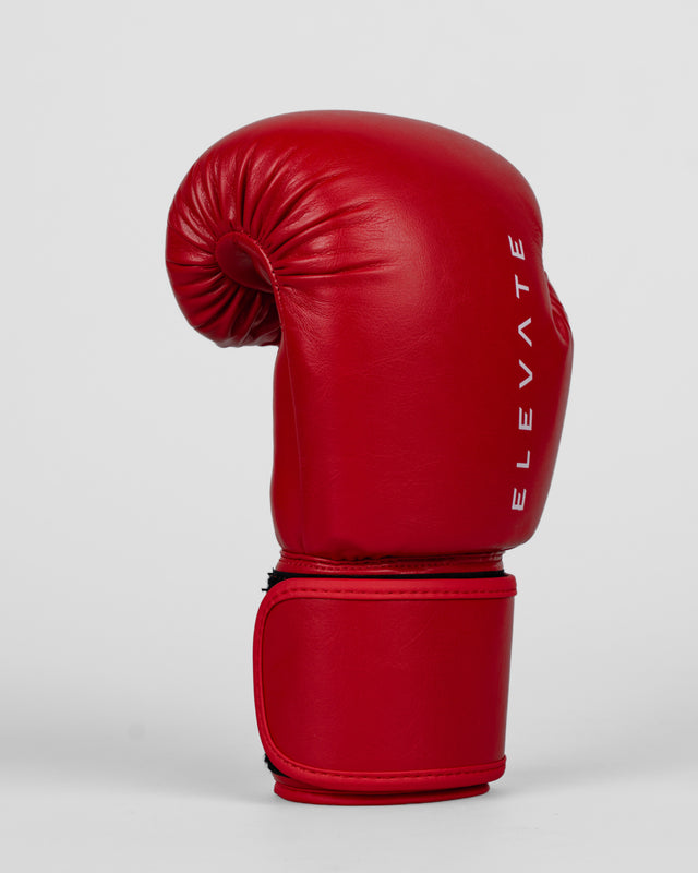 Mănuși de box Elevate Prime – Roșu/Alb (Copii)