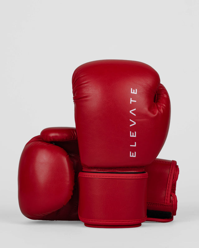 Mănuși de box Elevate Prime – Roșu/Alb (Copii)