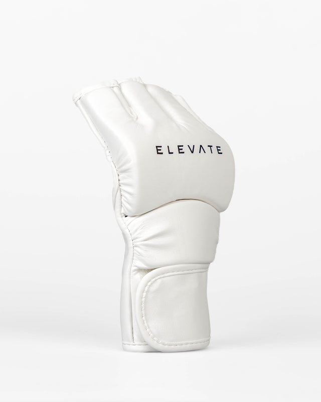 Elevate MMA-Handschuhe Prime – Weiß/Schwarz
