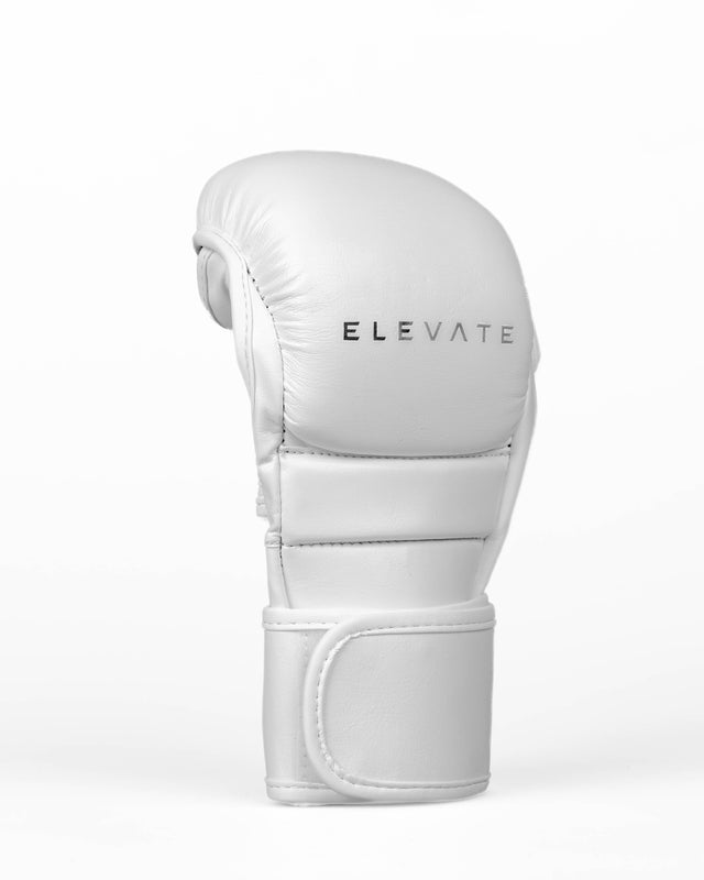 Elevate MMA-Sparringshandschuhe Prime – Weiß/Schwarz