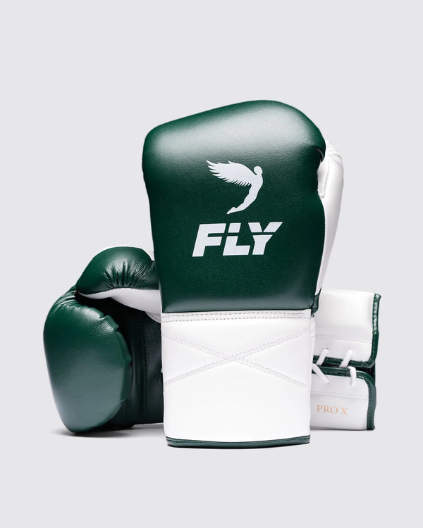 Fly Bokshandschoenen Superlace Pro X 2 - Donkergroen/Wit