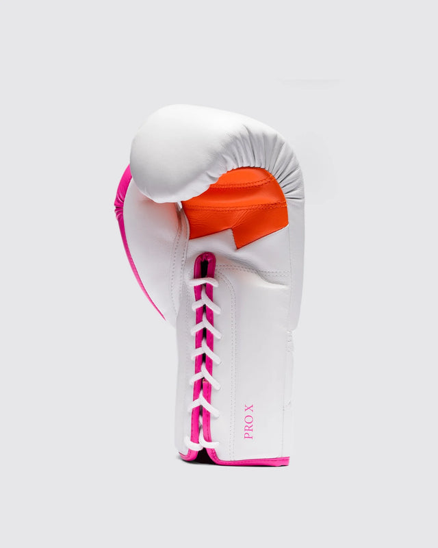 Fly Boksehandsker Superlace Pro X 2 - Hvid/Pink/Orange
