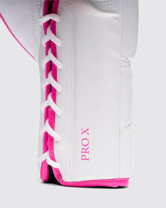 Fly Boksehandsker Superlace Pro X 2 - Hvid/Pink/Orange
