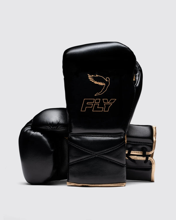 Fly Bokshandschoenen Superlace Pro X 2 - Zwart/Goud