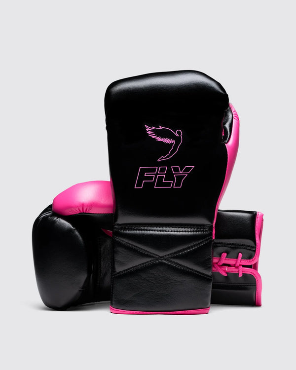 Fly Bokshandschoenen Superlace Pro X 2 - Zwart/Roze