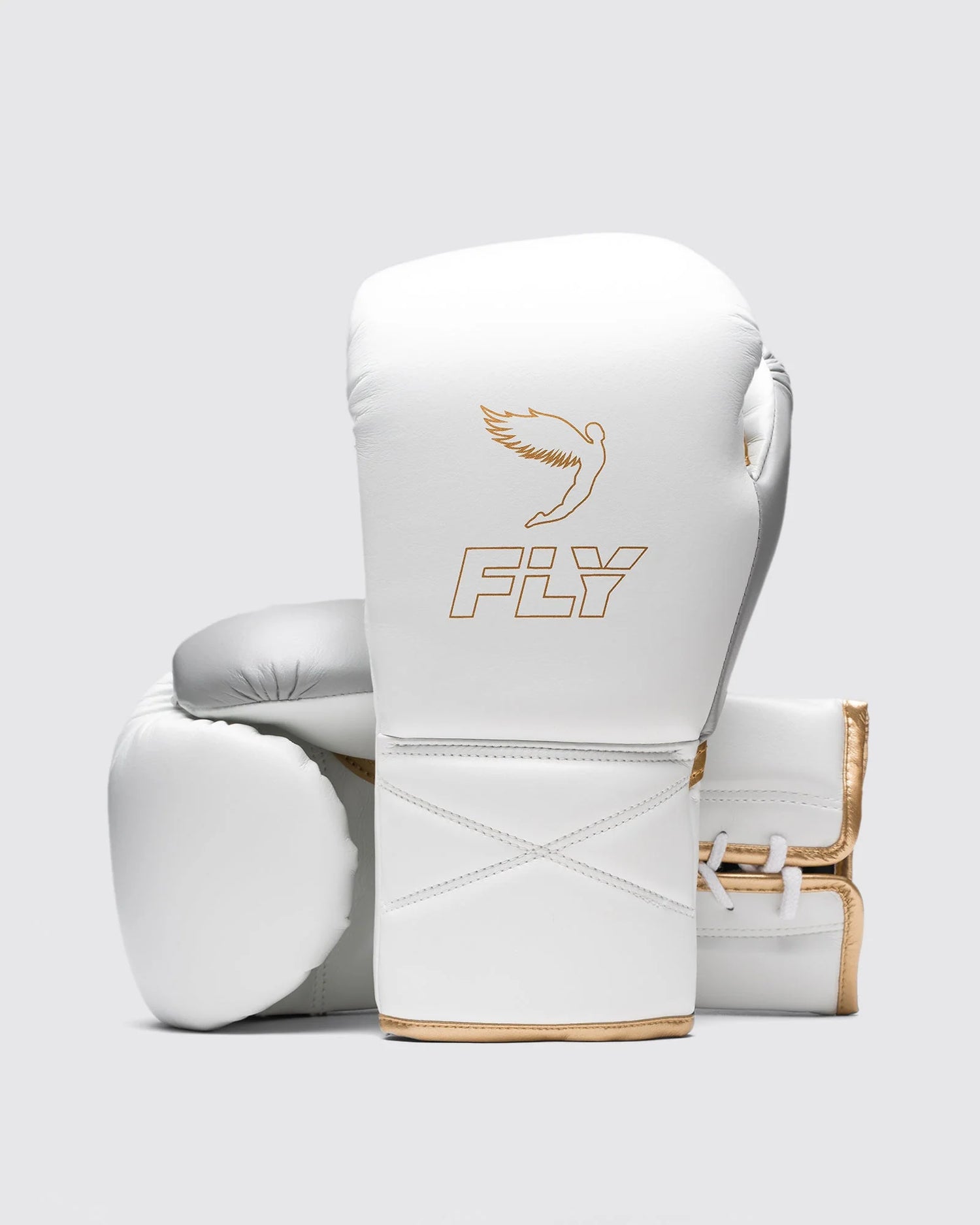 Fly Bokshandschoenen Superlace Pro X 2 - Wit/Grijs/Goud