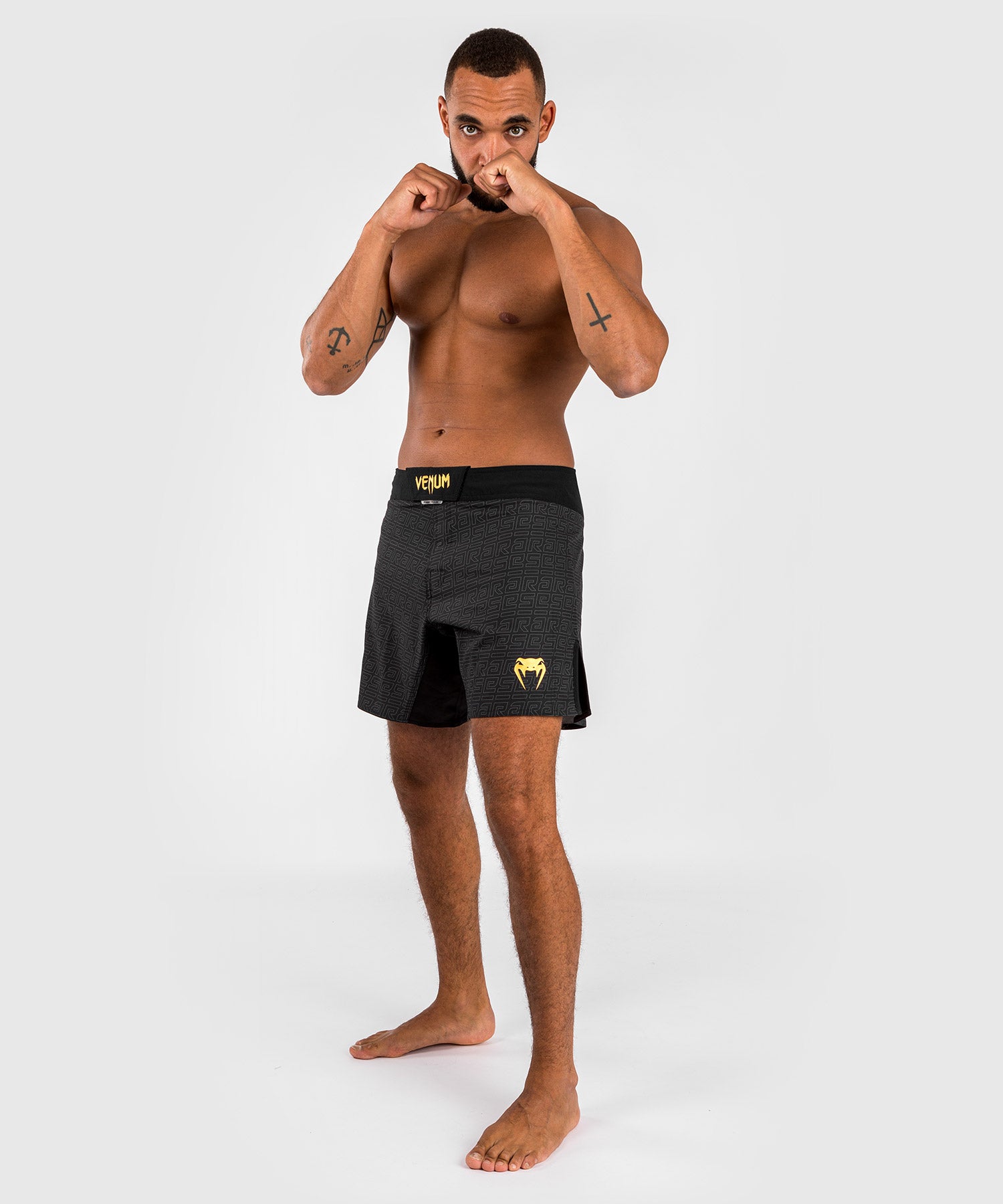 Venum x Ares MMA-Shorts – Schwarz/Gold