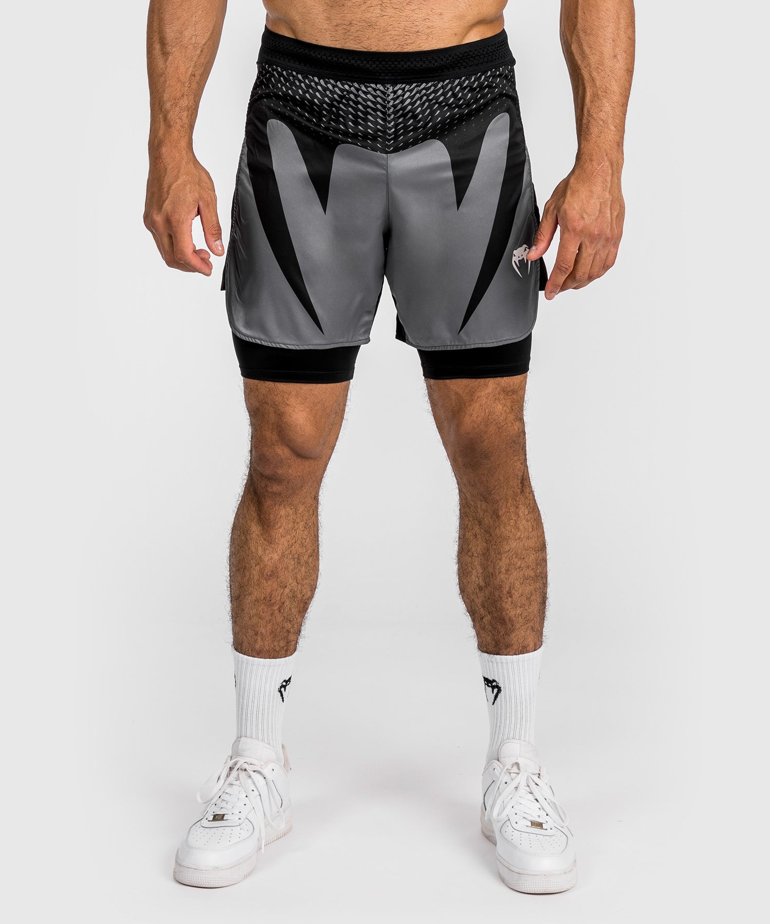 Venum MMA Shorts Attack - Zwart/Grijs