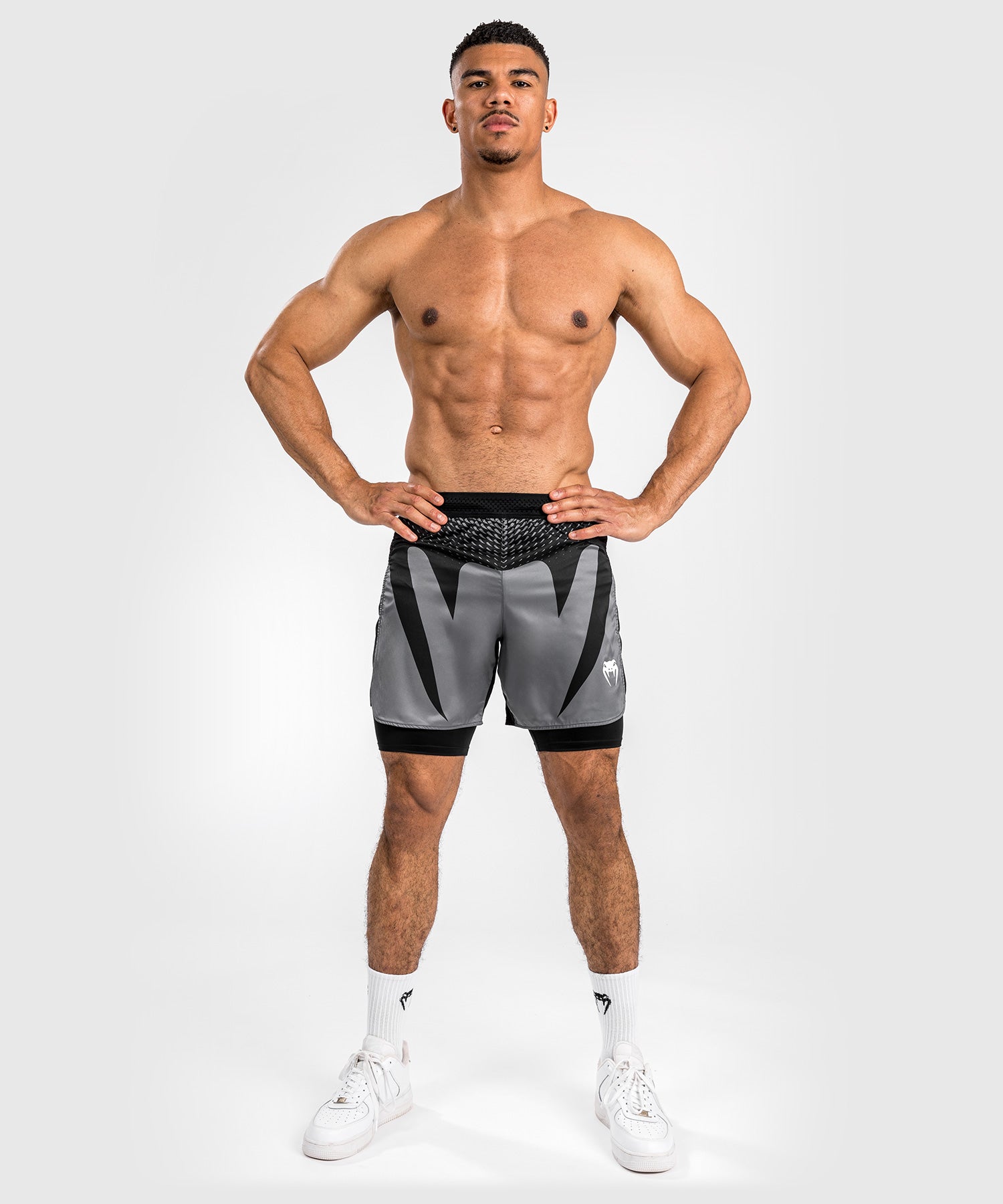 Venum MMA Shorts Attack - Zwart/Grijs